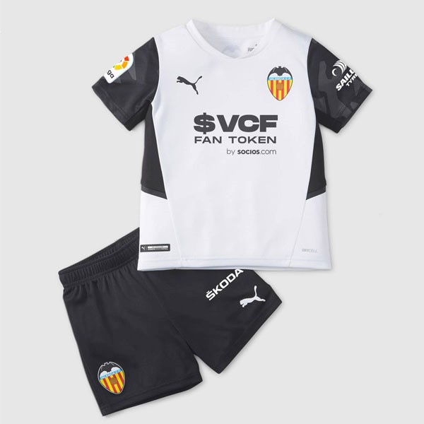 Camiseta Valencia 1ª Niño 2021-2022